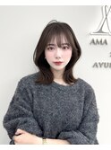 韓国ヘア レイヤーカット 顔まわり