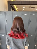 リブ バイ ボクノ(Liv by bokuno)&nbsp;裾カラー赤