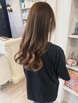 キャアリー(Caary)&nbsp;福山美容室caary イルミナカラー透明感キャラメルブラウン50代