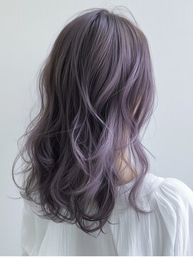 リトバイトゥルークリエイション 大宮(Re:to by True Creation) 【大人フェミニン】透けラベンダー×艶ミディ