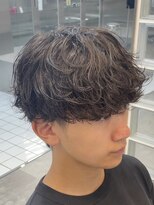 フィフスパーク(fifth PARK)&nbsp;渋谷シャドウパーマメンズマッシュ無造作パーマ緩めメンズカット