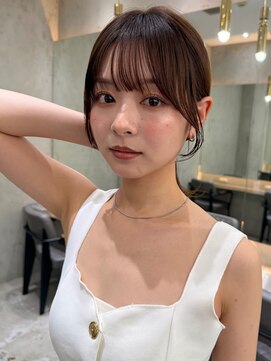 韓国レイヤーカット/フェイスレイヤー/前髪/韓国風バング