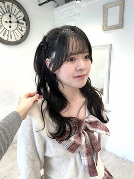 カシュカシュ 表参道(cache cache) ロングアレンジアイドルヘアハーフツインライブヘアアレンジ