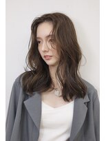 アース コアフュールボーテ 富山婦中店(EARTH coiffure beaute)&nbsp;ナチュラルベージュ_ヨシンモリ_顔周りレイヤー_レイヤーカット