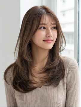 ラファンジュ ヘアー(Rohange hair) 韓国レイヤー/レイヤーカット/韓国ヘア/スモーキーカラー