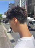 スパイキーショート/短髪/短髪パーマ/アップバング