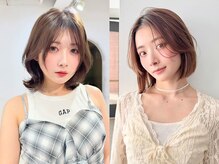 ナチュラルなレイヤーボブで垢抜け