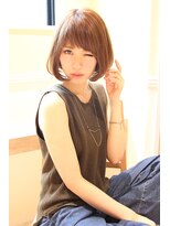 レウナ 外苑前(Reuna)&nbsp;大人可愛いボブスタイル　毛先ワンカールボブ