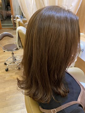 カームヘアー(Calm hair) ロブ×ナチュラルベージュ☆