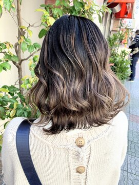 ボアップ 松山店(boappu) #バレイヤージュ#グラデーション#ベージュ#グレージュ