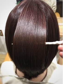 キキ(kiki) ブラウンボブ_最上級髪質改善トリートメント_kiki0091
