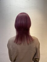 アジールヘア 池袋東口店(agir hair)&nbsp;20代30代ダブルカラーピンクラベンダーミディアムウルフ