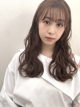 美容室 ビ フェスカ(B FESCA) ゆるふわロング#前髪#ミルクティーベージュ#20代#30代