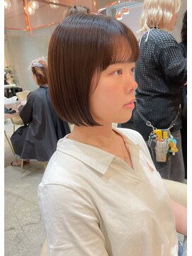 ロンド エスポワール 錦糸町(Lond espoir) 【澤口】黒髪グレーベージュレイヤーロング前髪パーマ