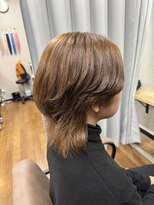 テーラヘアー 幕張本郷店(TELA HAIR)&nbsp;ハイトーンベージュ　レディースウルフ
