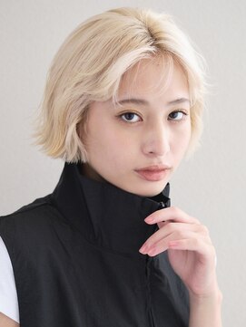 ミンクス渋谷スマートサロン(MINX shibuya smart salon) 切りっぱなしボブ エアリーロング 美髪 ピンクブラウン