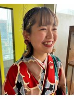 ガルボ ヘアー(garbo hair) 卒業式セット卒業式ヘア高知美容院10代20代