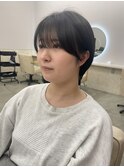 @ayumi_sand  マッシュショート　グレージュ　前髪カット