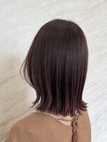 美容室ジャスミン&nbsp;結べる外ハネミディアム【hotaru】ナチュラルエンドカラー