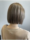 大人可愛い30代40代小顔ウルフレイヤーボブ丸みショートボブ小顔