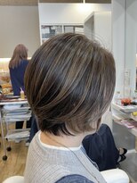 ステラ 嵯峨店(stella) 【ショート×ベージュ×ハイライト】