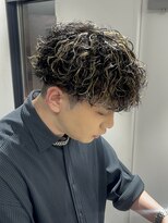 オーシャントーキョー(OCEAN TOKYO)&nbsp;波巻きマッシュパーマメンズツイストスパイラルツーブロック