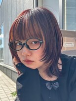 ノイ(noi)&nbsp;顔周りレイヤーカットグレージュカラーくびれボブベージュカラー