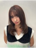 ◎韓国ヘアー顔周りレイヤー髪質改善おくれ毛前髪小新西区