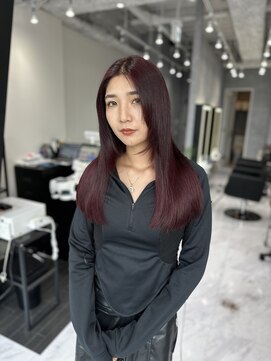 シーエスメイド バイ シャチュー 大須店(CS made by SHACHU) ボルドーカラー/レイヤーカット/艶髪
