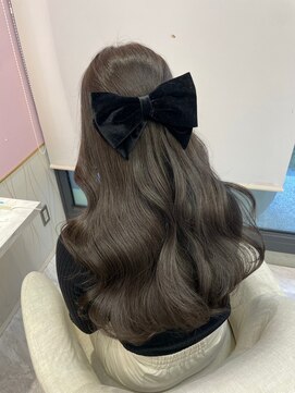 アディション 新宿(ADITION) 韓国ヘーゼルブラウンベージュ#レイヤーカット#髪質改善#前髪