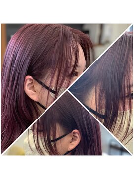 ラミール ヘアー ドレス(lamiell Hair Dress) #顔周りレイヤー #ローズピンク　#ブリーチ無し