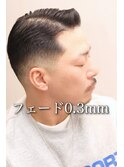 爽やかサイドパートフェードビジネスバーバー理容室
