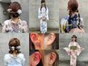 【夏祭り大人気！】ヘアセット＆耳つぼジュエリー