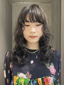 ロンドアンメゾン 原宿(Lond un Maison.) くびれヘア/顔周り/韓国/レイヤーカット/黒髪/ロング/前髪/原宿