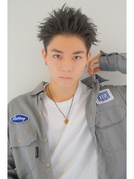 ヘアサロン ガリカ 表参道(hair salon Gallica) 短髪ツーブロックスパイキーショートアップバング