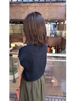 イオエ 梅田(ioe)&nbsp;ダブルカラー/大人ボブ/黒髪スタイル/髪質改善/縮毛矯正