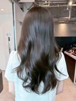 アイティーバイアルバム 藤沢店(IT by ALBUM) おくれ毛暗めカラーグレージュ韓国ヘア顔周りレイヤー_ba563071