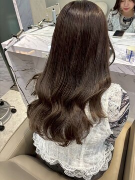 ジーナ  札幌大通(Zina) 美髪＊オリーブベージュ＊韓国風ウェーブ＊Zina札幌大通