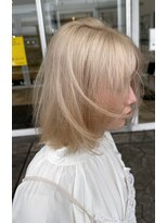 オアシス 表参道(OASIS) ミディアムボブ×ブロンドベージュ