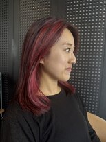 リンク 本店(RINK)&nbsp;レッドカラー&レイヤーカット