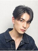 面長の骨格補正をしたい方◎ラウンドマッシュ ニュアンスパーマ 