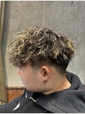 マッシュ 波巻きパーマ