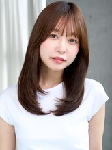 レノラ 髪質改善カラー 本町(LENORA)&nbsp;★ミディアムレイヤーミルクベージュ内巻きワンカール