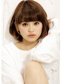 ヘルシーシナモンカラー×ショートボブ