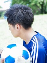 アクロス 原宿(AKROS)&nbsp;＃スポ髮　日本代表アップバング×アシメ風パーマ