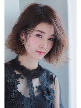 ハピネス 王寺店(Happiness) ネイビーカラー　ボブ