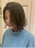 【Lond fleur 石畑結華】くせ毛を可愛く切りっぱなしボブ