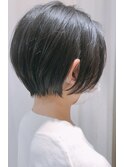 『丸みショートボブ』