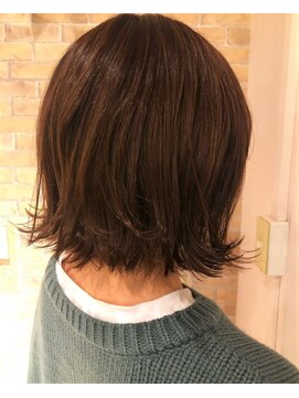ブレス ヘアー clara店(Bless HAIR) 20代30代40代/大人かわいい/外ハネ/レッドブラウン/切りっぱなし