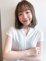 アコロン 武蔵小杉(acoron.) 小顔×イヤリングカラー×ペールベージュ×インナーハイライト